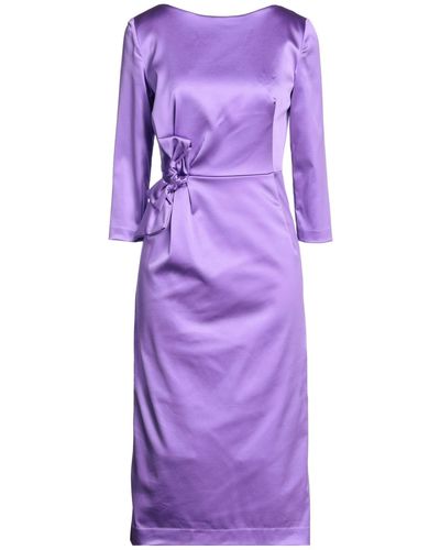 P.A.R.O.S.H. Midi Dress Acetate, Polyamide, Elastane - Purple