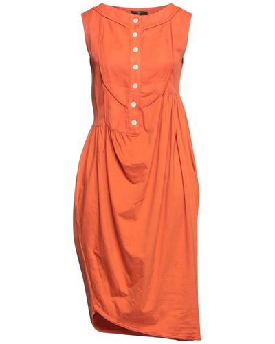 High Midi Dress - Orange