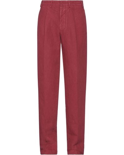 The Gigi Garnet Pants Hemp, Cotton - Red