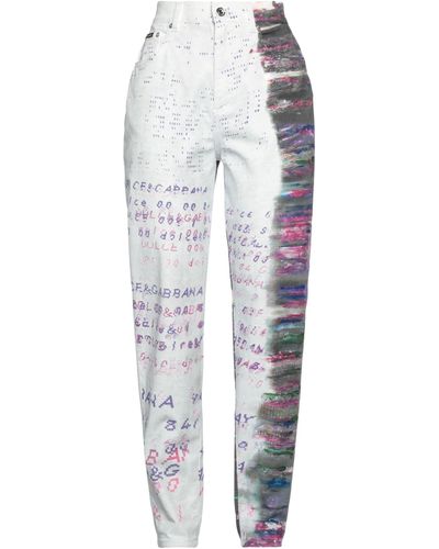 Dolce & Gabbana Pantaloni Jeans - Bianco