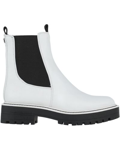 Sam Edelman Laguna Lug-sole Leather Combat Boots - White