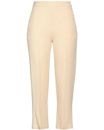 Erika Cavallini Semi Couture Cropped Trousers - Natural