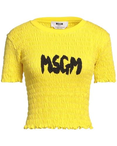 MSGM Camiseta - Amarillo