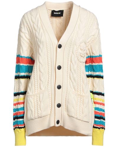 BARROW painterly-print cotton cardigan - Neutrals