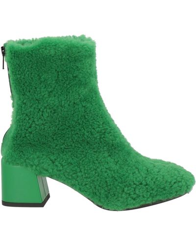 Collection Privée Ankle Boots Ovine Leather - Green