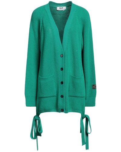 MSGM Cardigan Wool, Cashmere - Green