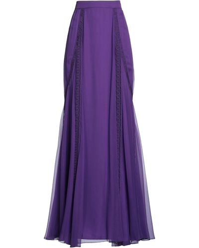 Alberta Ferretti Maxi Skirt - Purple
