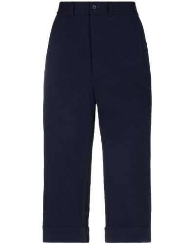 Y-3 Pantaloni Cropped - Blu