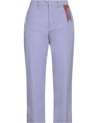 The Gigi Lilac Pants Cotton - Blue