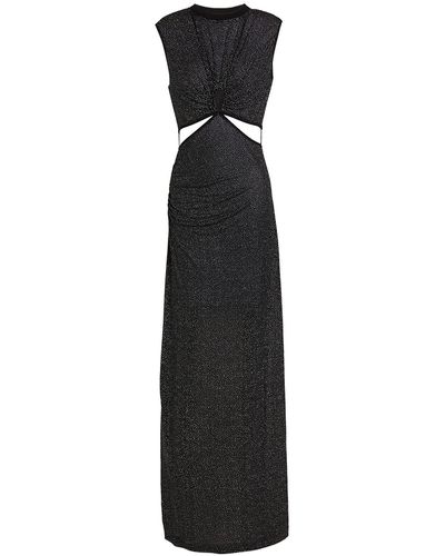 Nensi Dojaka Maxi Dress Viscose, Polyester - Black