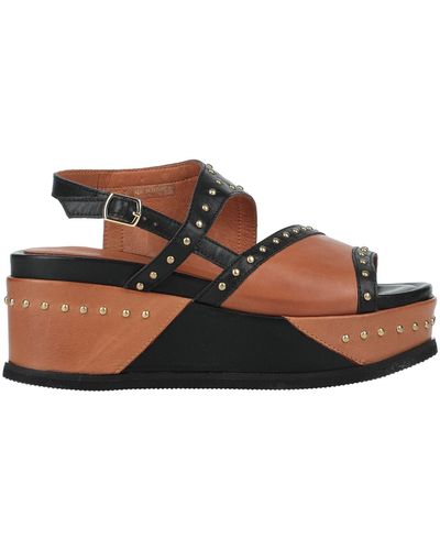 CafeNoir Sandals Soft Leather - Brown