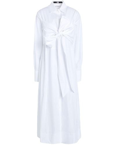 Karl Lagerfeld Midi-Kleid - Weiß