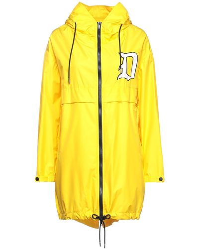 Dondup Overcoat & Trench Coat - Yellow