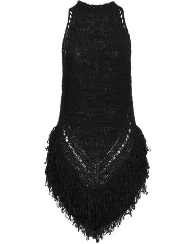 Alexandre Vauthier Mini Dress Linen, Cotton, Polyamide - Black