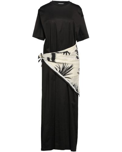 Grifoni Maxi Dress Cotton, Silk - Black
