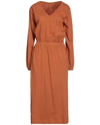 Leon & Harper Midi Dress Organic Cotton - Orange