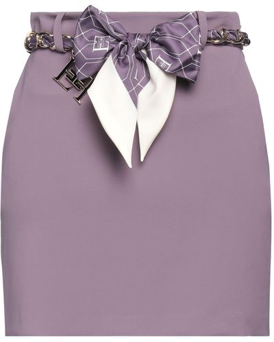 Elisabetta Franchi Mini Skirt - Purple