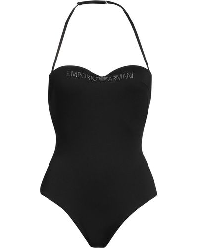 Emporio Armani One-piece Swimsuit - Black