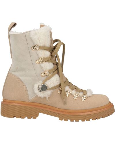 Moncler Ankle Boots - Natural