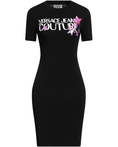 Versace Mini Dress Cotton, Elastane - Black