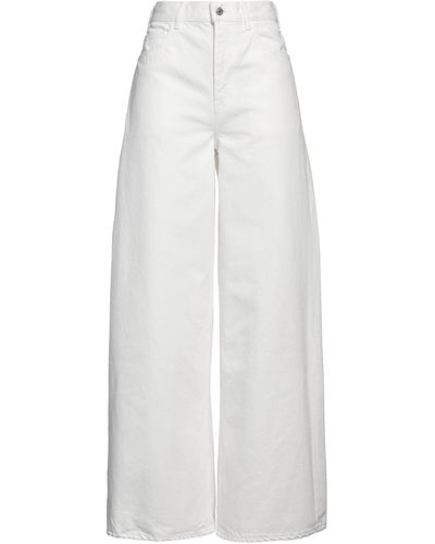 Celine Pantaloni Jeans - Bianco