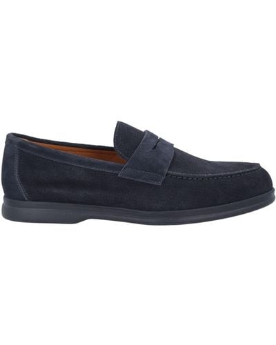 Doucal's Midnight Loafers Leather - Blue