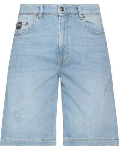 Versace Short en jean - Bleu