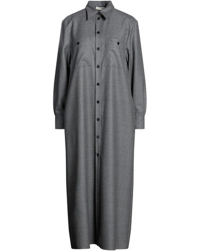 Glanshirt Midi Dress - Grey