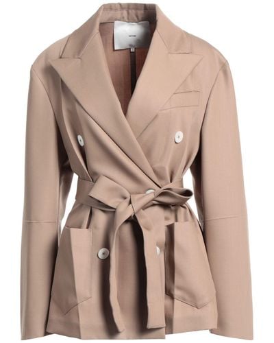 Setchu Overcoat & Trench Coat - Natural