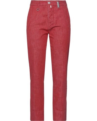 High Pantalon en jean - Rouge