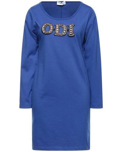 Odi Et Amo Mini-Kleid - Blau