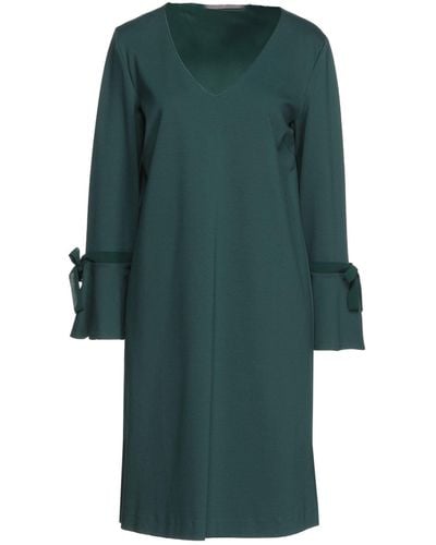 19.70 Nineteen Seventy Deep Jade Mini Dress Viscose, Polyamide, Elastane - Green