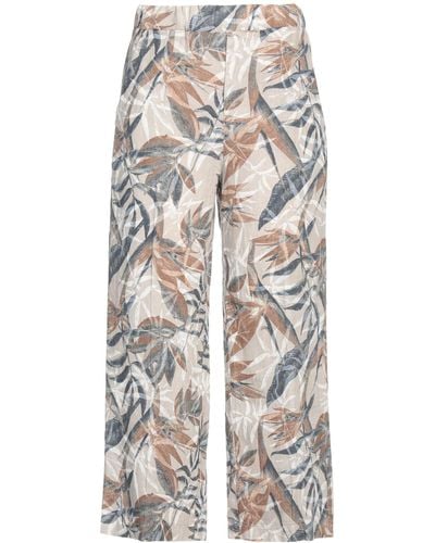 European Culture Cropped Trousers - White
