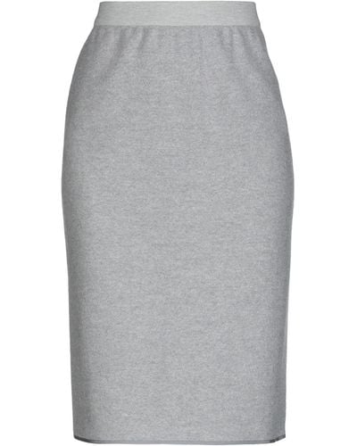 Agnona Knee Length Skirt - Grey