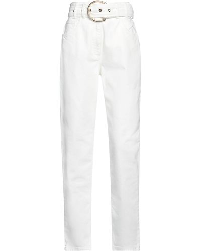 Rebel Queen Pantaloni Jeans - Bianco
