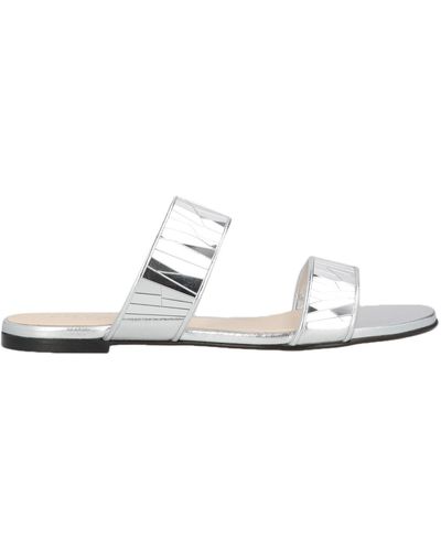 Grey Mer Sandals - White