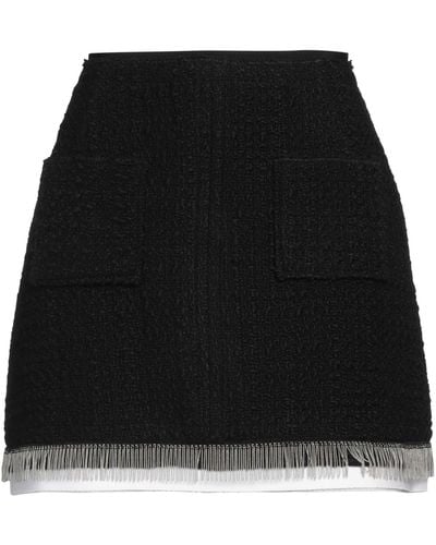 N°21 Mini Skirt Acrylic, Wool, Polyester, Cotton - Black