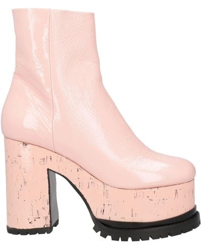 HAUS OF HONEY Ankle Boots - Pink
