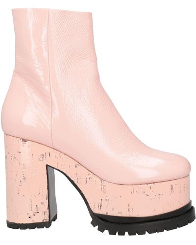 HAUS OF HONEY Ankle Boots - Pink