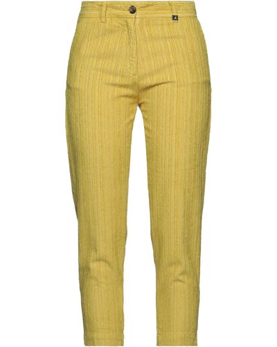 Myths Cropped Pants - Yellow