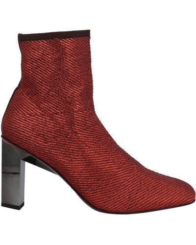 Robert Clergerie Ankle Boots - Red