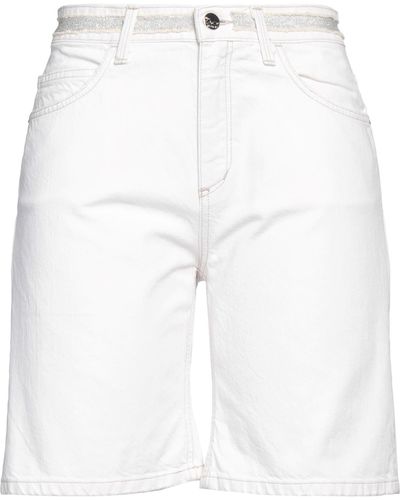 Kaos Shorts Jeans - Bianco
