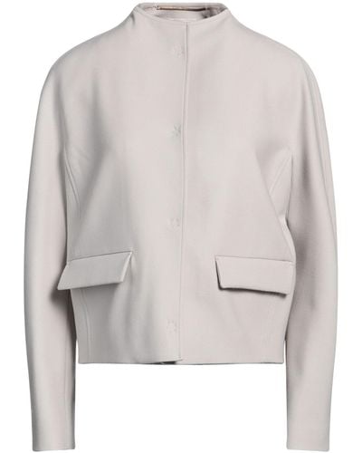 Agnona Light Jacket Wool, Elastane - Gray