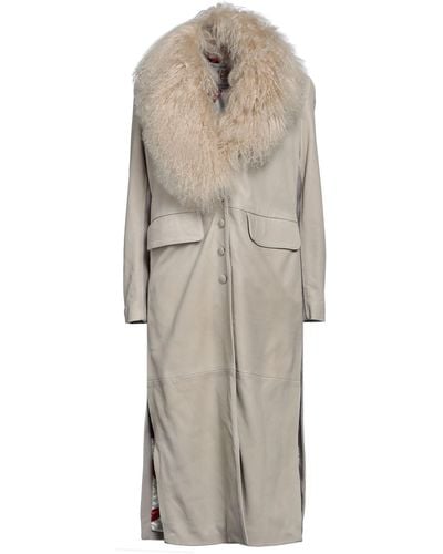Vintage De Luxe Overcoat & Trench Coat - Grey
