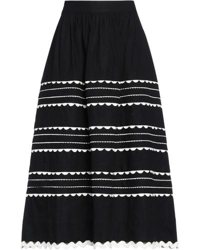 Sea Midi Skirt - Black