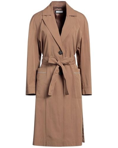 Peserico Overcoat & Trench Coat - Brown
