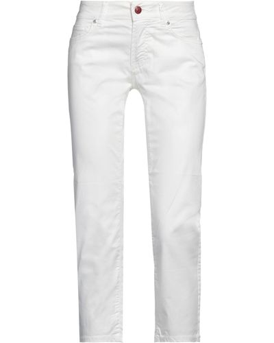 Roy Rogers Pantaloni Cropped - Bianco