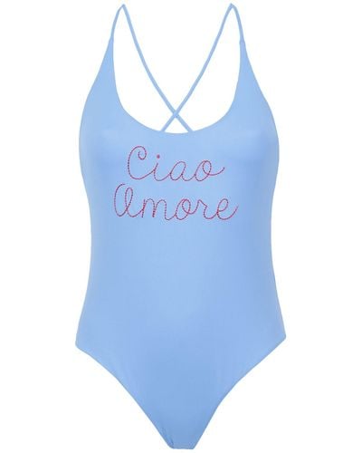 Giada Benincasa One-piece Swimsuit - Blue