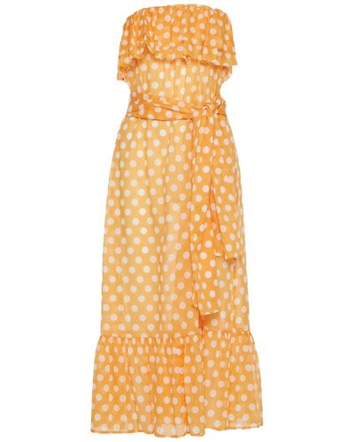 Lisa Marie Fernandez Midi Dress - Orange