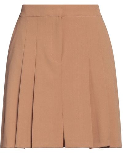 Kaos Mini Skirt Polyester, Viscose, Elastane - Natural